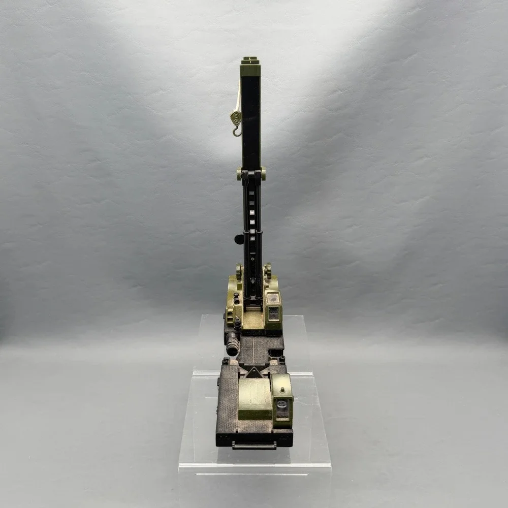 Vintage Military Construction Crane Truck No. 76101 Die-Cast Plastic 12-Wheel VG